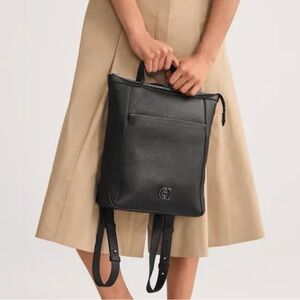 Cole Haan Black Leather Backpack